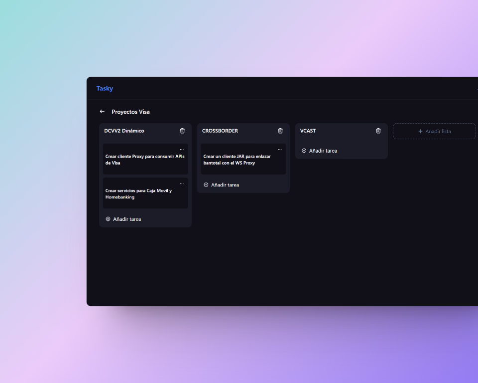 Imagen del proyecto Tasky